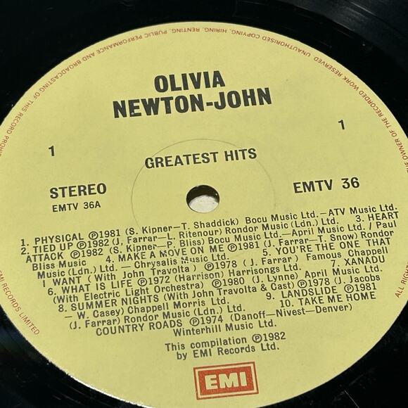 Vinyl Record with Album Cover Olivia’s Greatest Hits - Picture 2 of 5